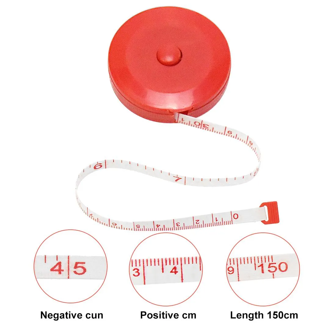Wholesale Flexible Mini Push Button Self Adhesive Measuring Tape